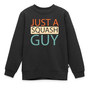 Le squash n’est qu’un gars de squash - Sweat Premium enfant bio - noir - Devant - AI Model Kid Female (0cm)