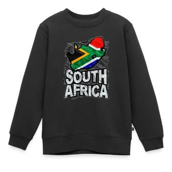 Afrique du Sud - Sweat Premium enfant bio - noir - Devant - AI Model Kid Female (0cm)