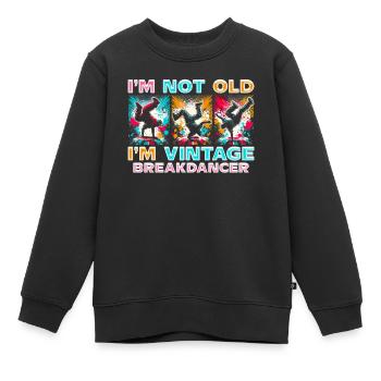 Breakdance B-boy Stunt Street Dancer - Kinder Premium Organic Sweatshirt - Schwarz - Vorne - AI Model Kid Female (0cm)