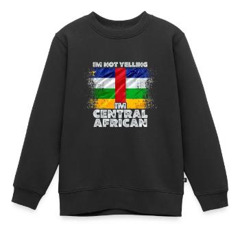 Zentralafrikanische Republik - Kinder Premium Organic Sweatshirt - Schwarz - Vorne - AI Model Kid Female (0cm)