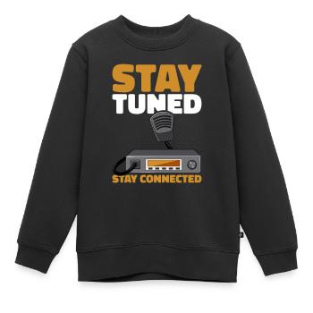 Ham Radio Amateur Radio Amateur Radio - Sweat Premium enfant bio - noir - Devant - AI Model Kid Female (0cm)