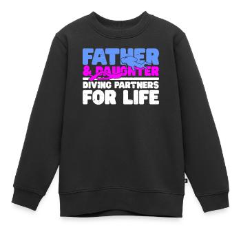 Plongée sous-marine - Sweat Premium enfant bio - noir - Devant - AI Model Kid Female (0cm)