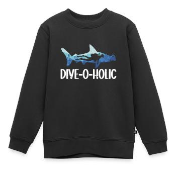 Plongée sous-marine - Sweat Premium enfant bio - noir - Devant - AI Model Kid Female (0cm)