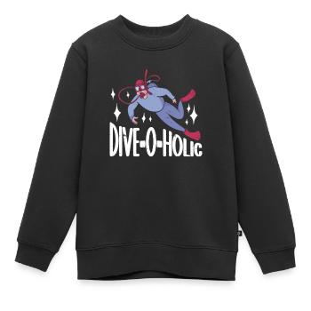 Plongée sous-marine - Sweat Premium enfant bio - noir - Devant - AI Model Kid Female (0cm)