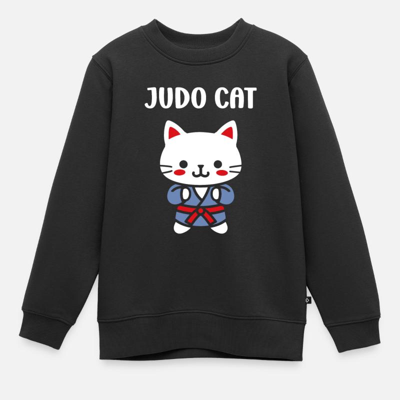 judo - Sweat Premium enfant bio - noir