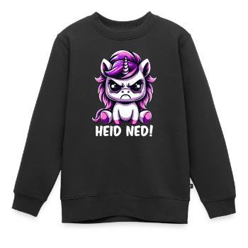 Heid Ned - Kinder Premium Organic Sweatshirt - Schwarz - Vorne - AI Model Kid Female (0cm)