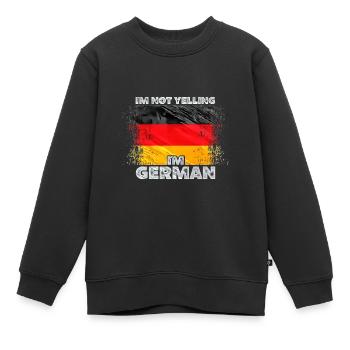 Allemagne - Sweat Premium enfant bio - noir - Devant - AI Model Kid Female (0cm)