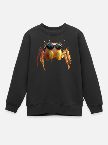 Spinne Vogelspinne Tarantel Liebe Arachnid Spinnen - Kinder Premium Organic Sweatshirt - Schwarz