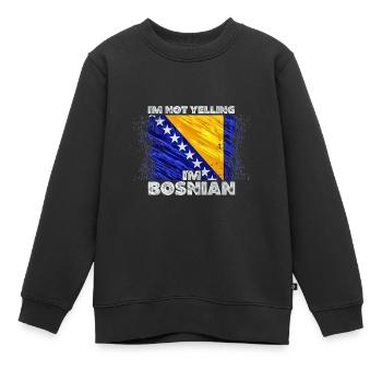 Bosnie-Herzégovine - Sweat Premium enfant bio - noir - Devant - AI Model Kid Female (0cm)