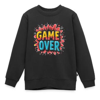 FIN DU JEU - Sweat Premium enfant bio - noir - Devant - AI Model Kid Female (0cm)