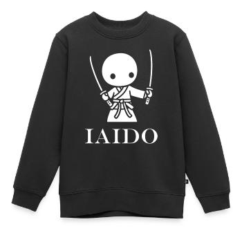 IAIDO - Sweat Premium enfant bio - noir - Devant - AI Model Kid Female (0cm)