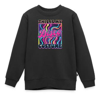 Das ist mein 70er Jahre Kostüm - Kinder Premium Organic Sweatshirt - Schwarz - Vorne - AI Model Kid Female (0cm)