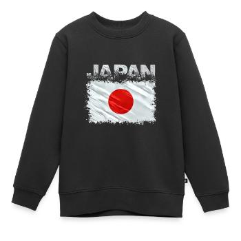 Japon - Sweat Premium enfant bio - noir - Devant - AI Model Kid Female (0cm)