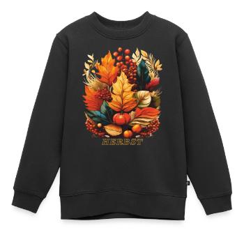 AUTOMNE - Sweat Premium enfant bio - noir - Devant - AI Model Kid Female (0cm)