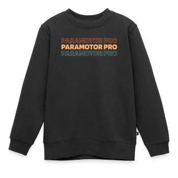 Paramotor Gleitschirmfliegen - Kinder Premium Organic Sweatshirt - Schwarz - Vorne - AI Model Kid Female (0cm)