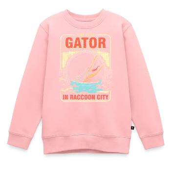 Ein Alligator weniger in Raccoon City - Kinder Premium Organic Sweatshirt - Rosa - Vorne - AI Model Kid Female (0cm)