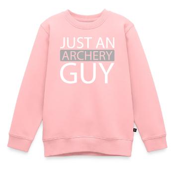Tir à l’arc Tir à l’arc Archer - Sweat Premium enfant bio - rose - Devant - AI Model Kid Female (0cm)