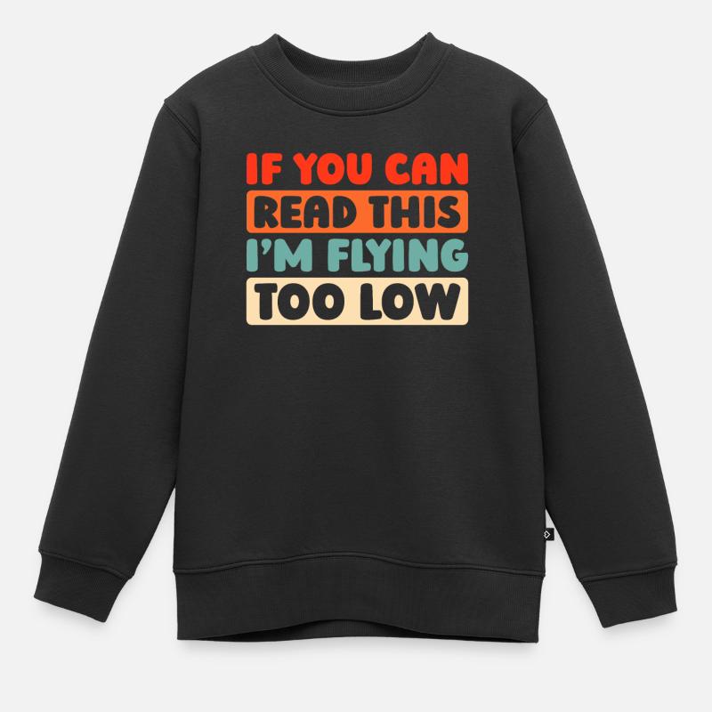 Paramotor paragliding - Kids Premium Organic Sweatshirt - black