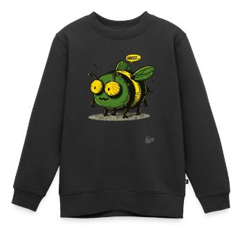 Die coole und hässliche Hummel-Rummel-Biene - Kinder Premium Organic Sweatshirt - Schwarz - Vorne - AI Model Kid Female (0cm)