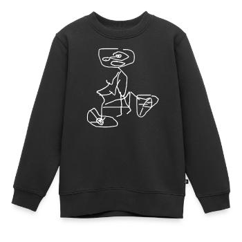 Fahrradfahrer Fahrradfahren - Kinder Premium Organic Sweatshirt - Schwarz - Vorne - AI Model Kid Female (0cm)