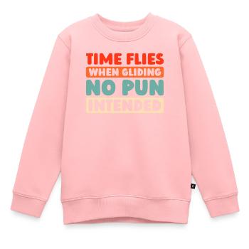 Paramotor Gleitschirmfliegen - Kinder Premium Organic Sweatshirt - Rosa - Vorne - AI Model Kid Female (0cm)