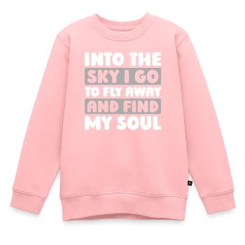 Paramotor Gleitschirmfliegen - Kinder Premium Organic Sweatshirt - Rosa - Vorne - AI Model Kid Female (0cm)