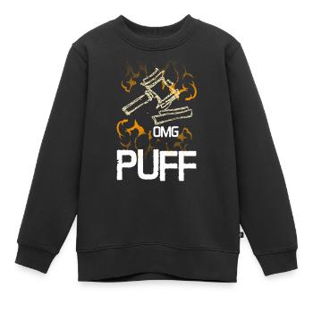Omg Puff Gichter Hammer vintage - Kinder Premium Organic Sweatshirt - Schwarz - Vorne - AI Model Kid Female (0cm)