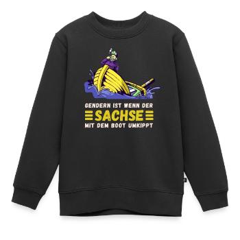 Gendern Tshirt Herren Damen Lustig Witzig Spruch - Kinder Premium Organic Sweatshirt - Schwarz - Vorne - AI Model Kid Female (0cm)