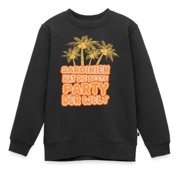 Sardinien als Urlaub - Kinder Premium Organic Sweatshirt - Schwarz - Vorne - AI Model Kid Female (0cm)