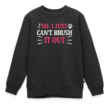 Hundegruamwelpen Haustier -Pflege -Job Salon - Kinder Premium Organic Sweatshirt - Schwarz - Vorne - AI Model Kid Female (0cm)