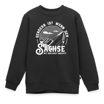 Gendern Tshirt Herren Damen Lustig Witzig Spruch - Kinder Premium Organic Sweatshirt - Schwarz - Vorne - AI Model Kid Female (0cm)