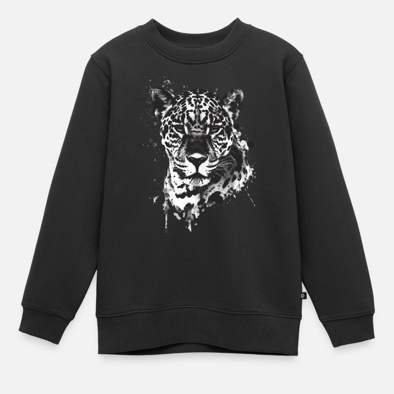 Jaguar - Kinder Premium Organic Sweatshirt - Schwarz