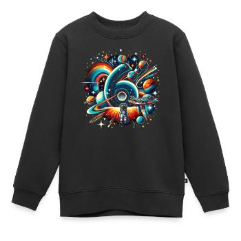 Astronaut 6. Geburtstag Weltraum Jungen 6 Jahre - Kinder Premium Organic Sweatshirt - Schwarz - Vorne - AI Model Kid Female (0cm)