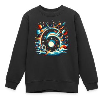Astronaut 6. Geburtstag Weltraum Jungen 6 Jahre - Kinder Premium Organic Sweatshirt - Schwarz - Vorne - AI Model Kid Female (0cm)