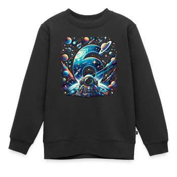 Astronaut 6. Geburtstag Weltraum Jungen 6 Jahre - Kinder Premium Organic Sweatshirt - Schwarz - Vorne - AI Model Kid Female (0cm)