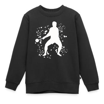 Lanceur de marteau Colorsplash Lancer de marteau - Sweat Premium enfant bio - noir - Devant - AI Model Kid Female (0cm)