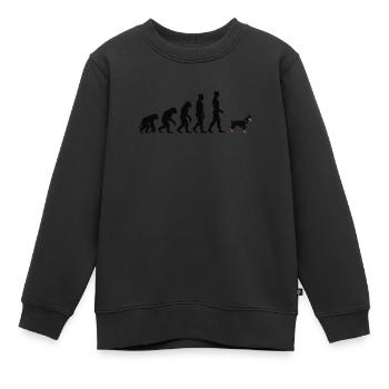 Dobermann - Kinder Premium Organic Sweatshirt - Schwarz - Vorne - AI Model Kid Female (0cm)