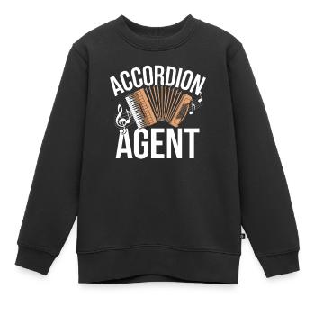Akkordeon - Kinder Premium Organic Sweatshirt - Schwarz - Vorne - AI Model Kid Female (0cm)