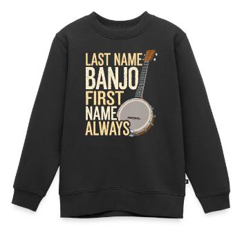 Banjo - Sweat Premium enfant bio - noir - Devant - AI Model Kid Female (0cm)
