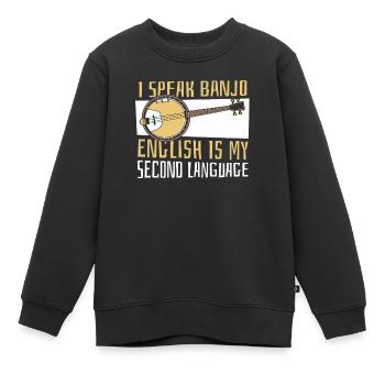 Banjo - Sweat Premium enfant bio - noir - Devant - AI Model Kid Female (0cm)