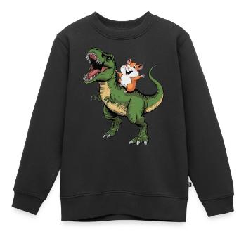 Hamster - Kinder Premium Organic Sweatshirt - Schwarz - Vorne - AI Model Kid Female (0cm)