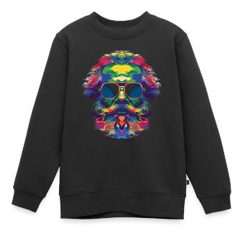Karl Marx Kommunismus Kommunistische Sonnenbrille - Kinder Premium Organic Sweatshirt - Schwarz - Vorne - AI Model Kid Female (0cm)