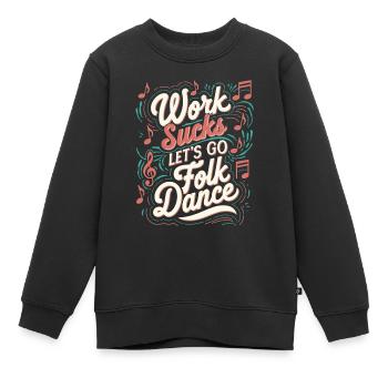 Volkstanz - Kinder Premium Organic Sweatshirt - Schwarz - Vorne - AI Model Kid Female (0cm)