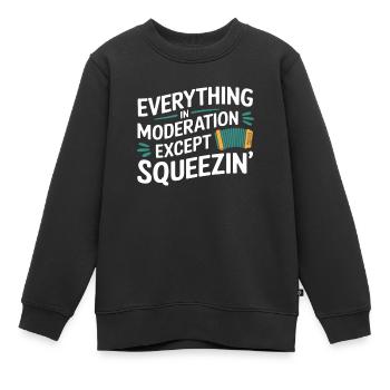 Akkordeon - Kinder Premium Organic Sweatshirt - Schwarz - Vorne - AI Model Kid Female (0cm)