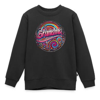 Celebrate the Heart and Warmth of the Grandma Family - Kids Premium Organic Sweatshirt - black - Front - AI Model Kid Female (0cm)