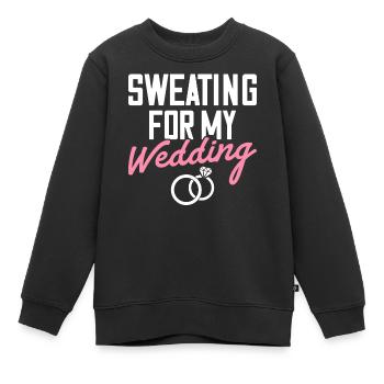 Fête de mariage Bachelorette Transpiration Pour Mon High - Sweat Premium enfant bio - noir - Devant - AI Model Kid Female (0cm)