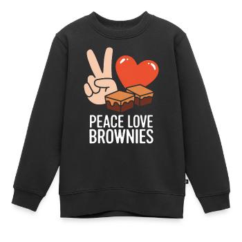 Brownies Dire Pâtisserie Drôle Brownie Cadeau - Sweat Premium enfant bio - noir - Devant - AI Model Kid Female (0cm)