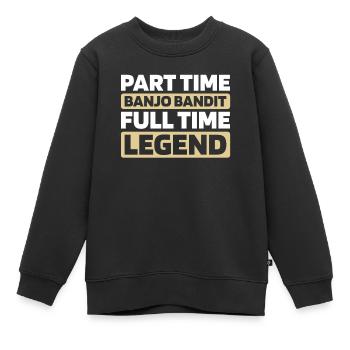 Banjo - Sweat Premium enfant bio - noir - Devant - AI Model Kid Female (0cm)