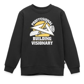 Architekt Architektur - Kinder Premium Organic Sweatshirt - Schwarz - Vorne - AI Model Kid Female (0cm)