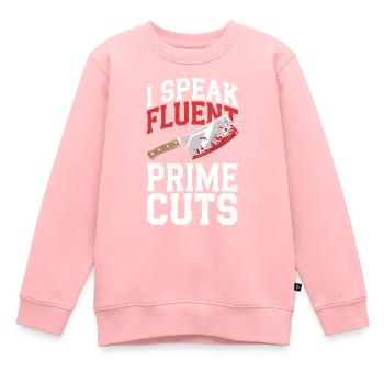 Fleischer Metzger Schlachter - Kinder Premium Organic Sweatshirt - Rosa - Vorne - AI Model Kid Female (0cm)